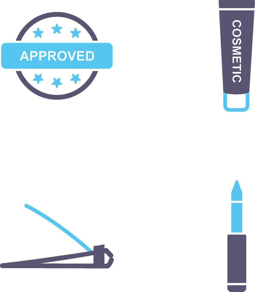 Approved and Creem Icon vector