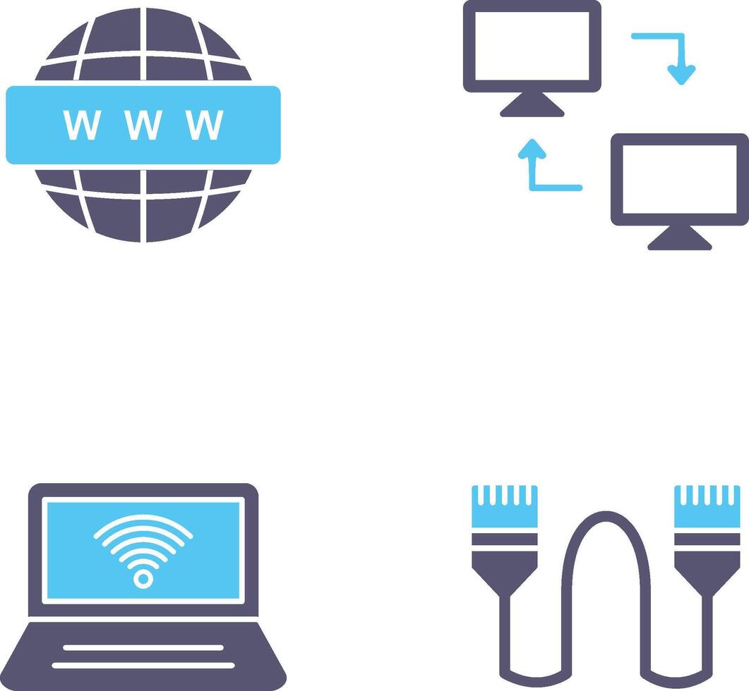 Sharing Systems and World Wide Icon vector