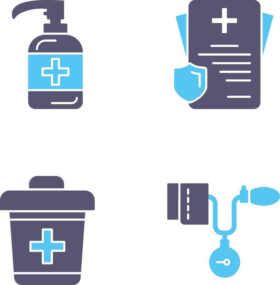 Sanitizer and Receipt Icon vector