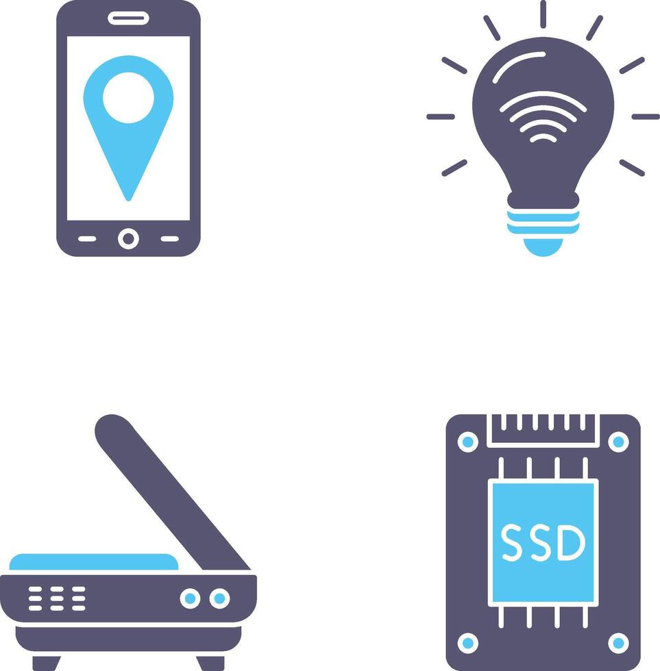 Gps and Smart Energy Icon vector