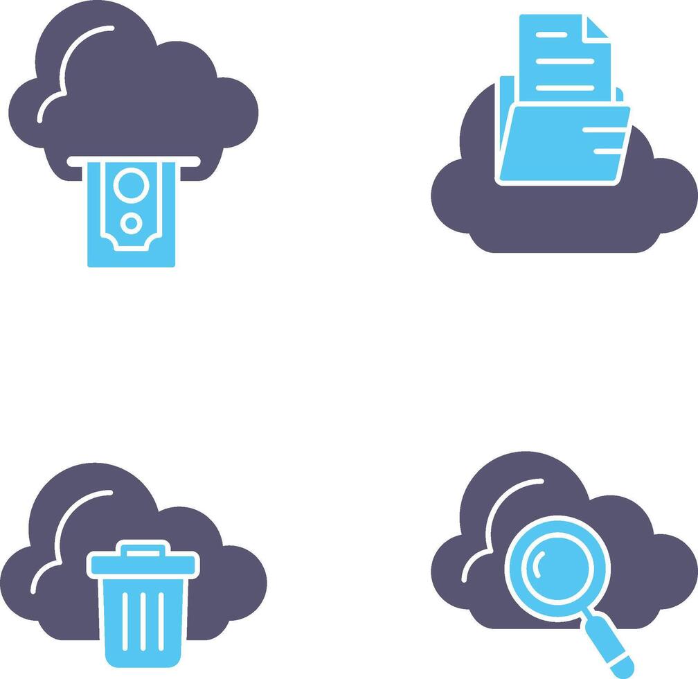 Cloud Computing and Cloud Icon vector