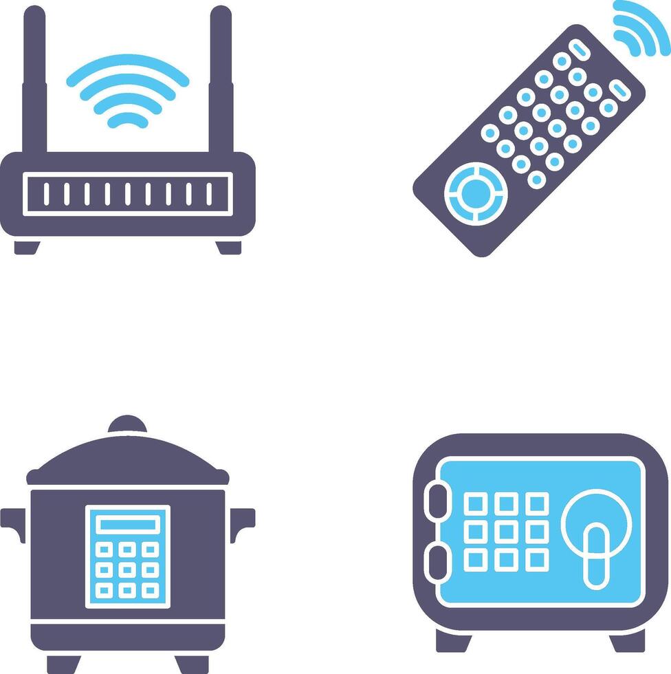 Remote and Antina Icon vector