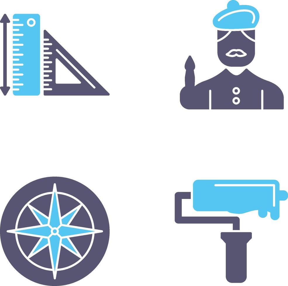 Rules and Artist Icon vector