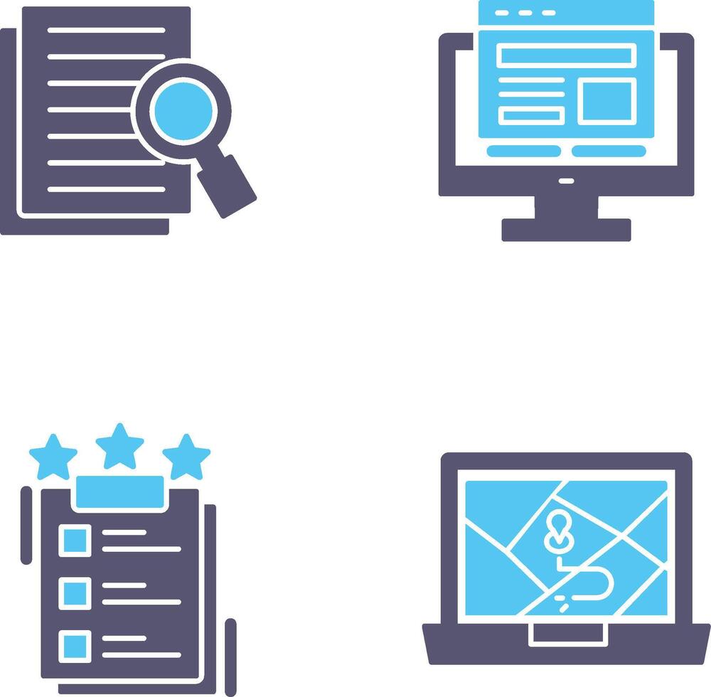 Details Looking and Adaptive Icon vector