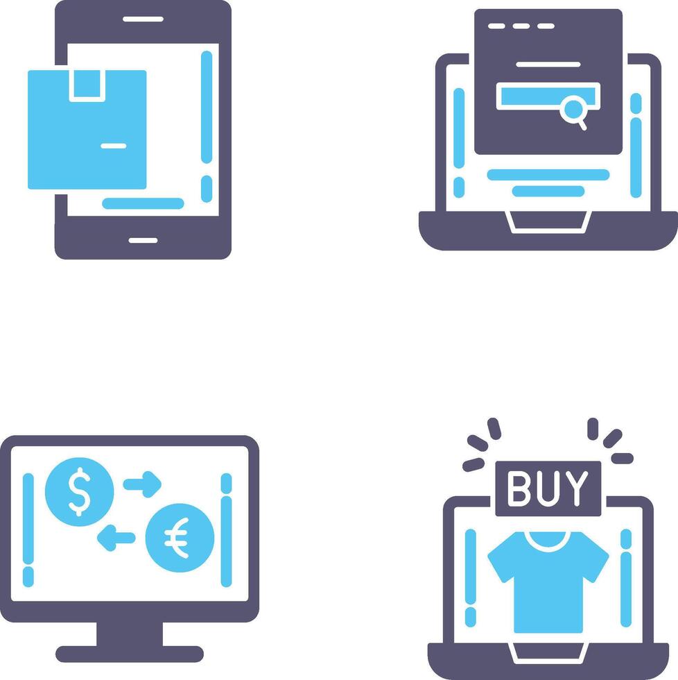 Package and Searching Icon vector