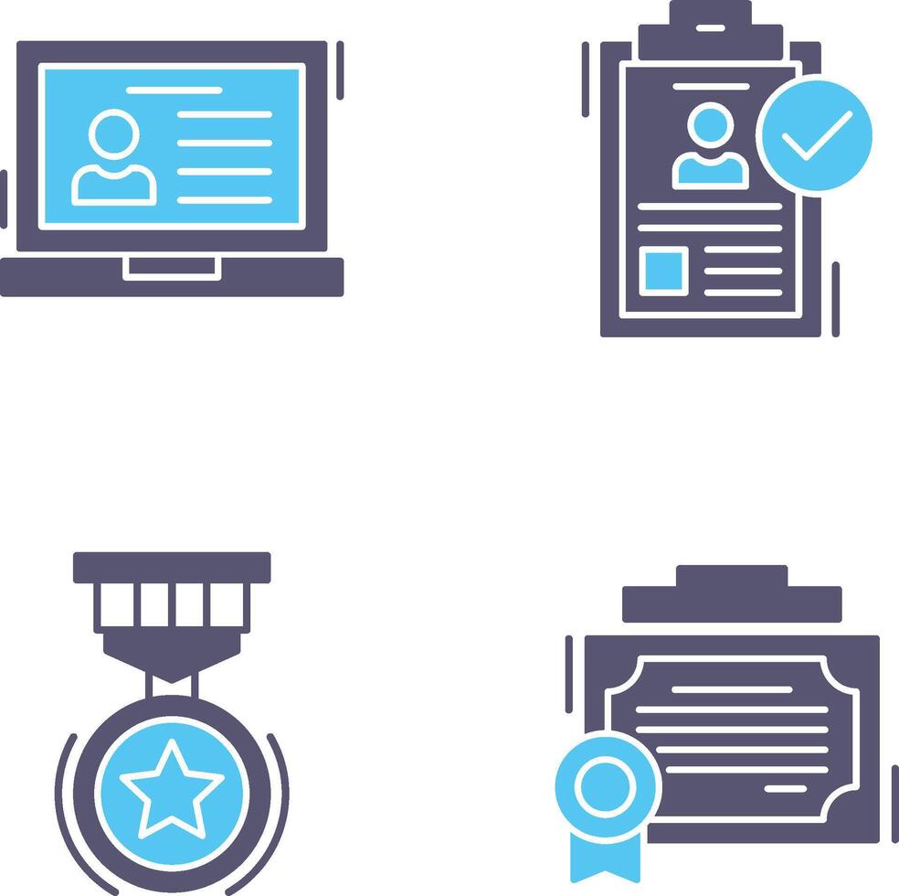 Laptop and Hire Icon vector