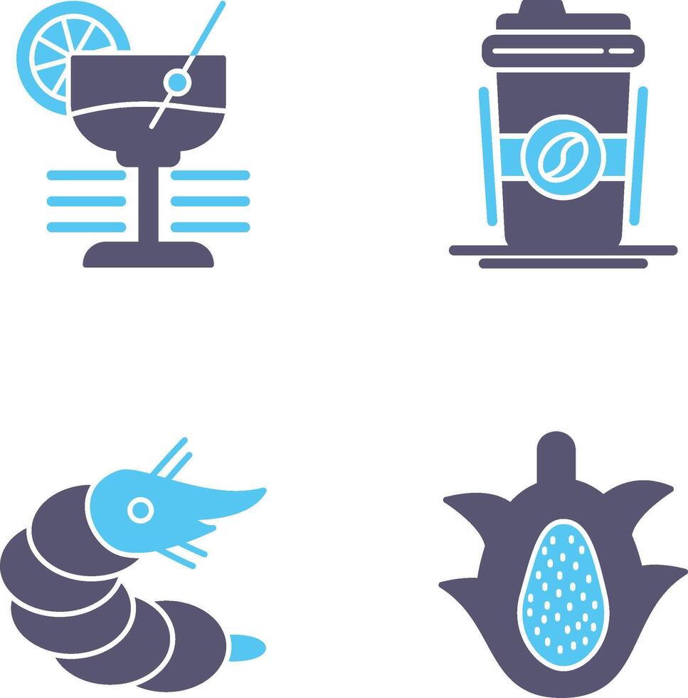 Martini and Coffee Cup Icon vector