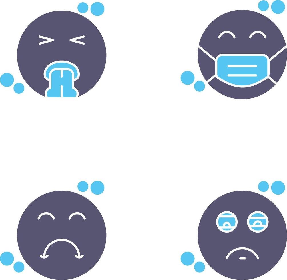 Vomit and Mask Icon vector