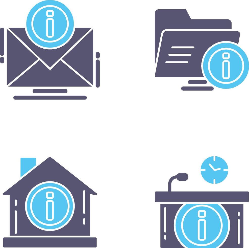 e mail and folder Icon vector