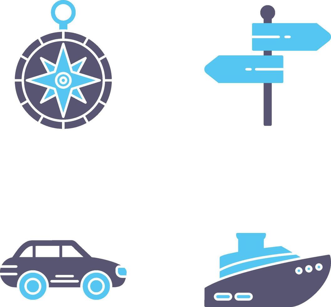 Compass and Direction Icon vector