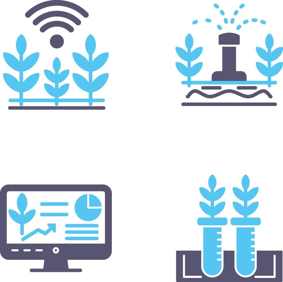 Wheat and Sprinkler Icon vector