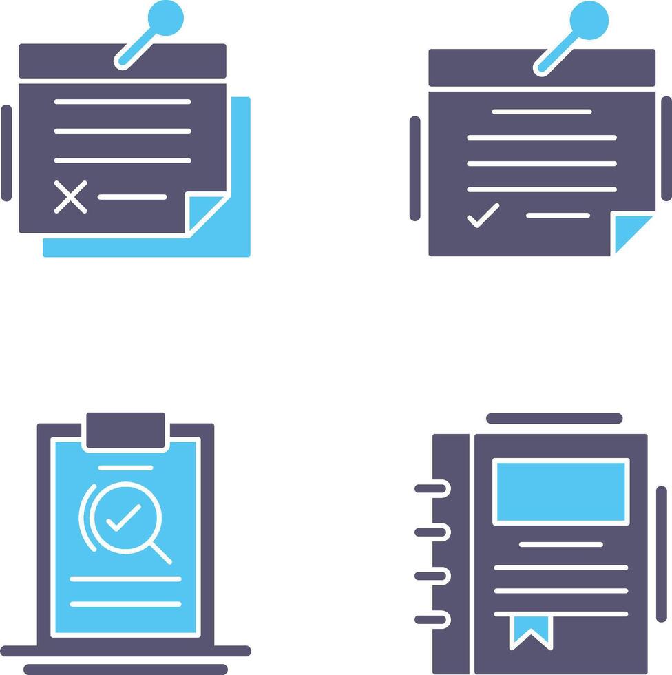 Note and Note Icon vector