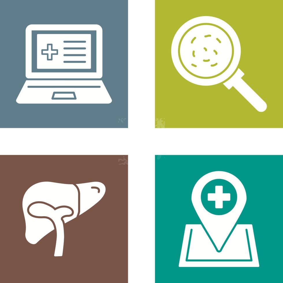 Laptop and Analytics Icon vector