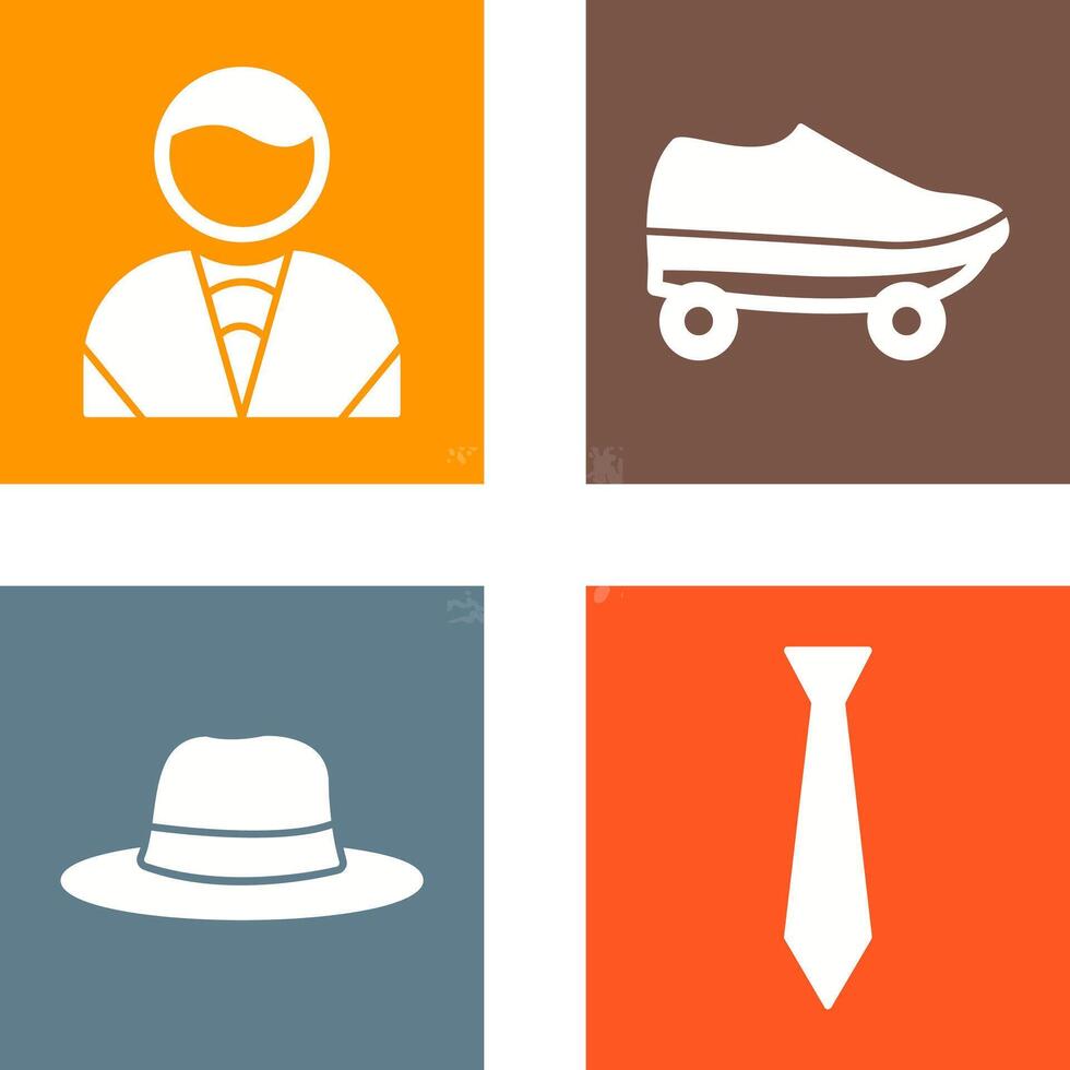 Man and Skates Icon vector