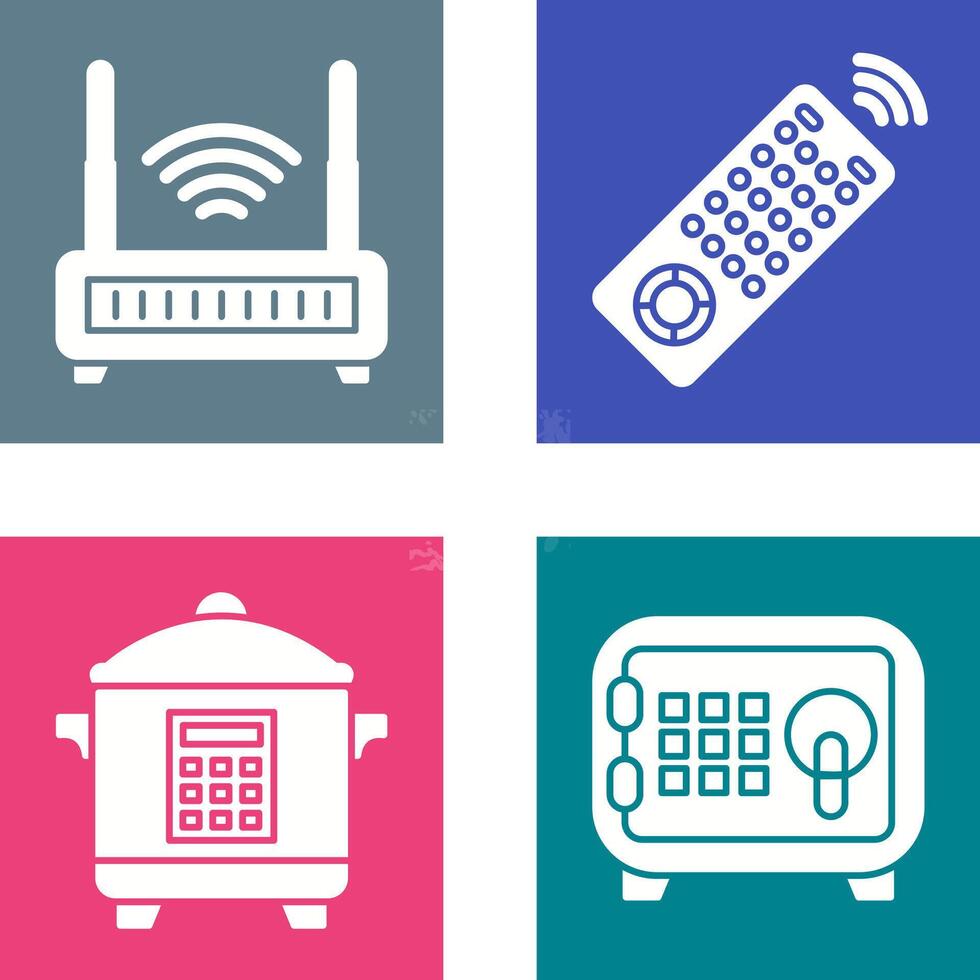 Remote and Antina Icon vector