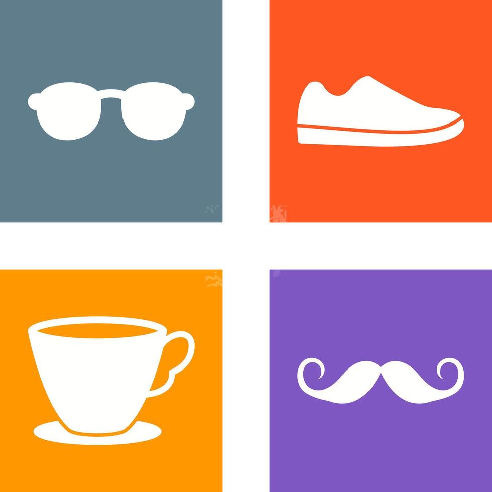 Sunglasses and Shoe Icon vector