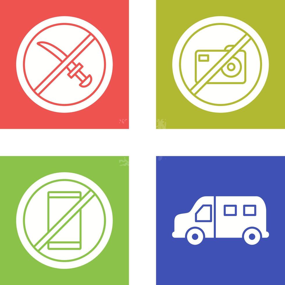no weapons and no pictures Icon vector