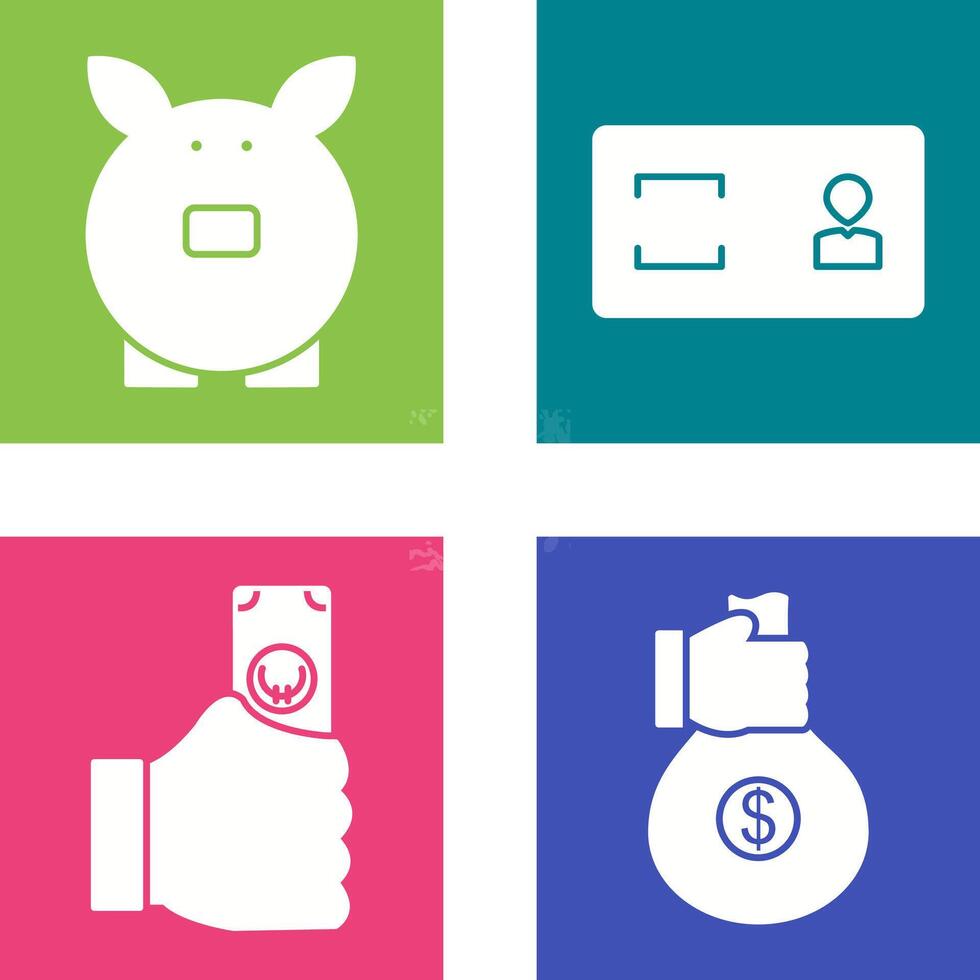 savings and membership card Icon vector