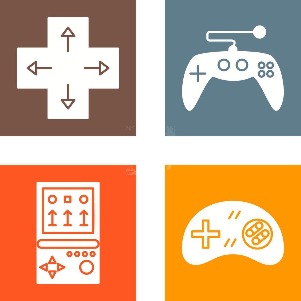 Direction Key and Gaming Control Icon vector