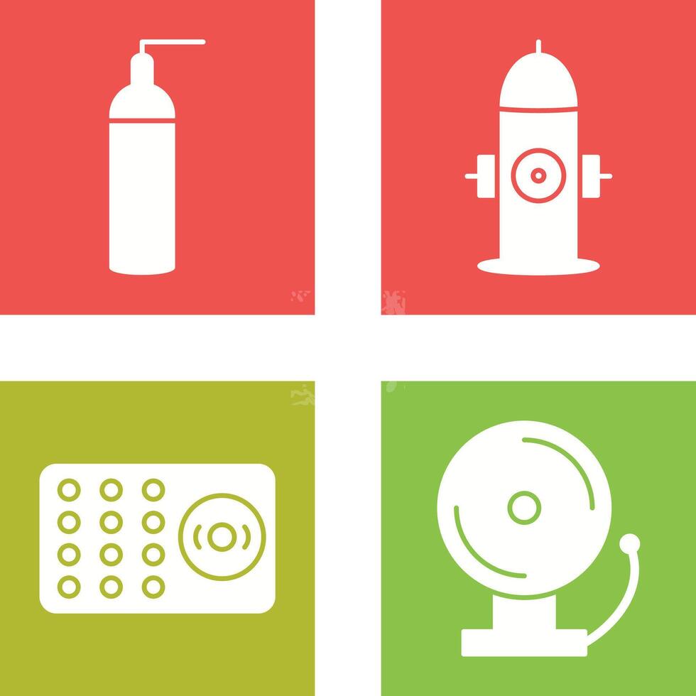 hydrant and oxygen tank Icon vector
