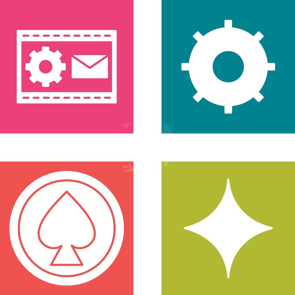 Blogging Service and Setting Icon vector