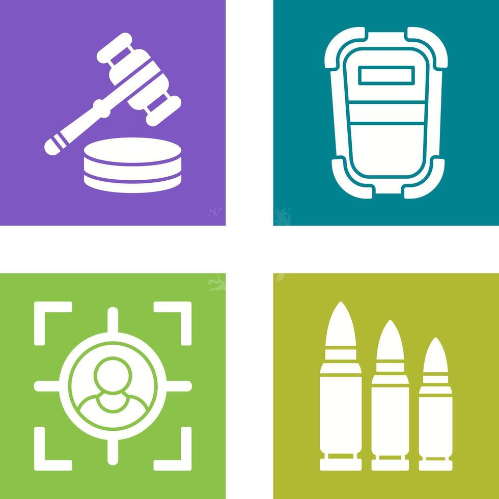 Id Card and Police Badge Icon vector