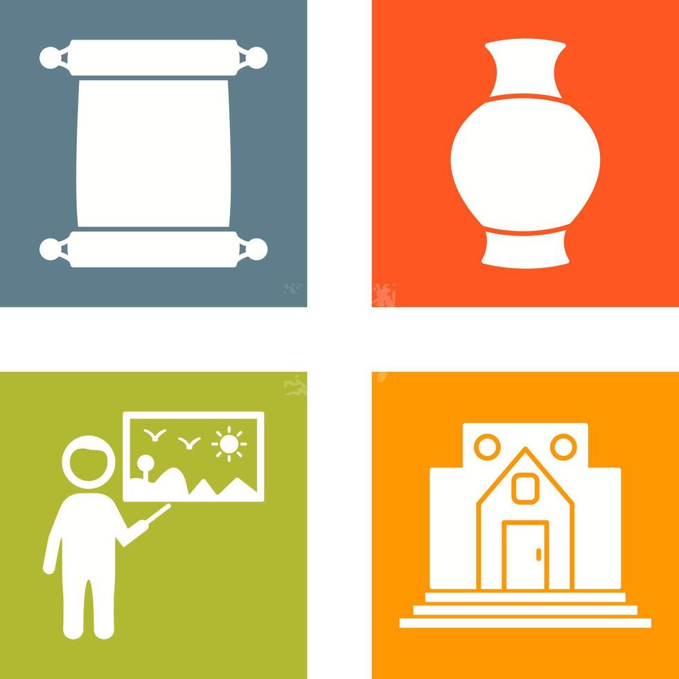 Scroll of Paper and Antique Icon vector