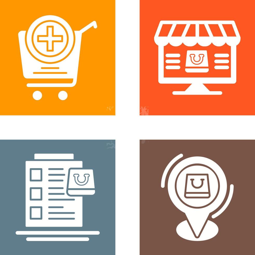 Add to Cart and Online Shopping Icon vector