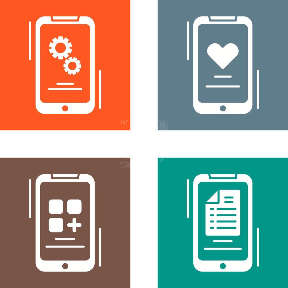 Setting and Favourite Icon vector