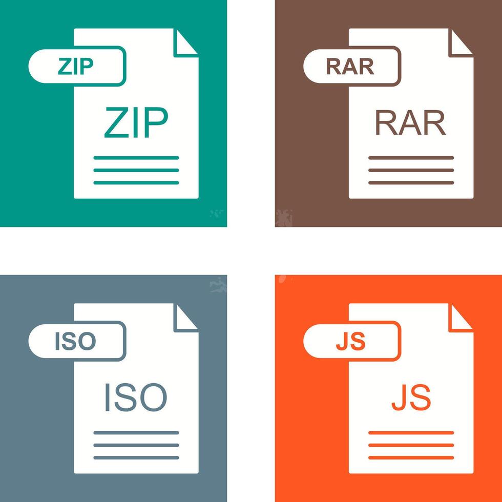 ZIP and RAR Icon vector