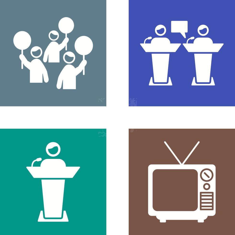 Protest and Debate Icon vector