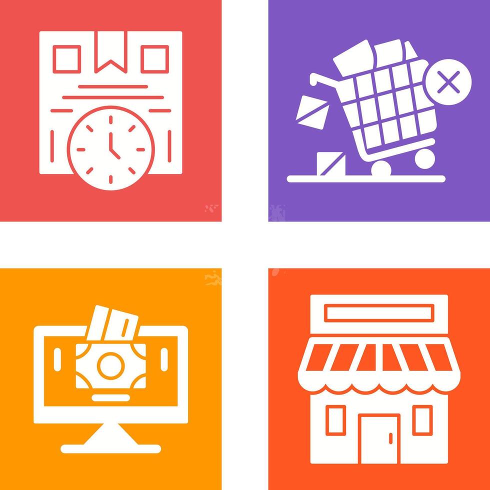 Time is Money and Offer End Icon vector