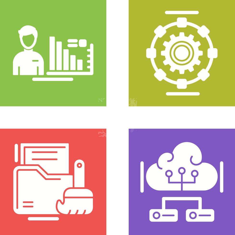 Consulting and Automated Icon vector