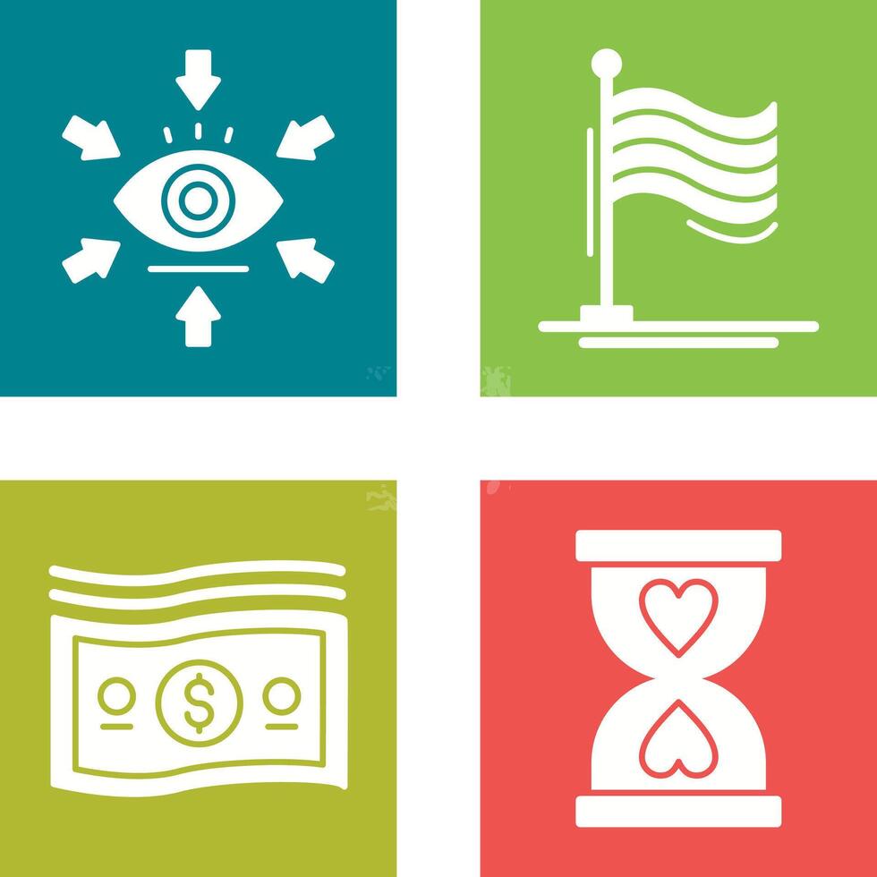 Visualization and Flag Icon vector