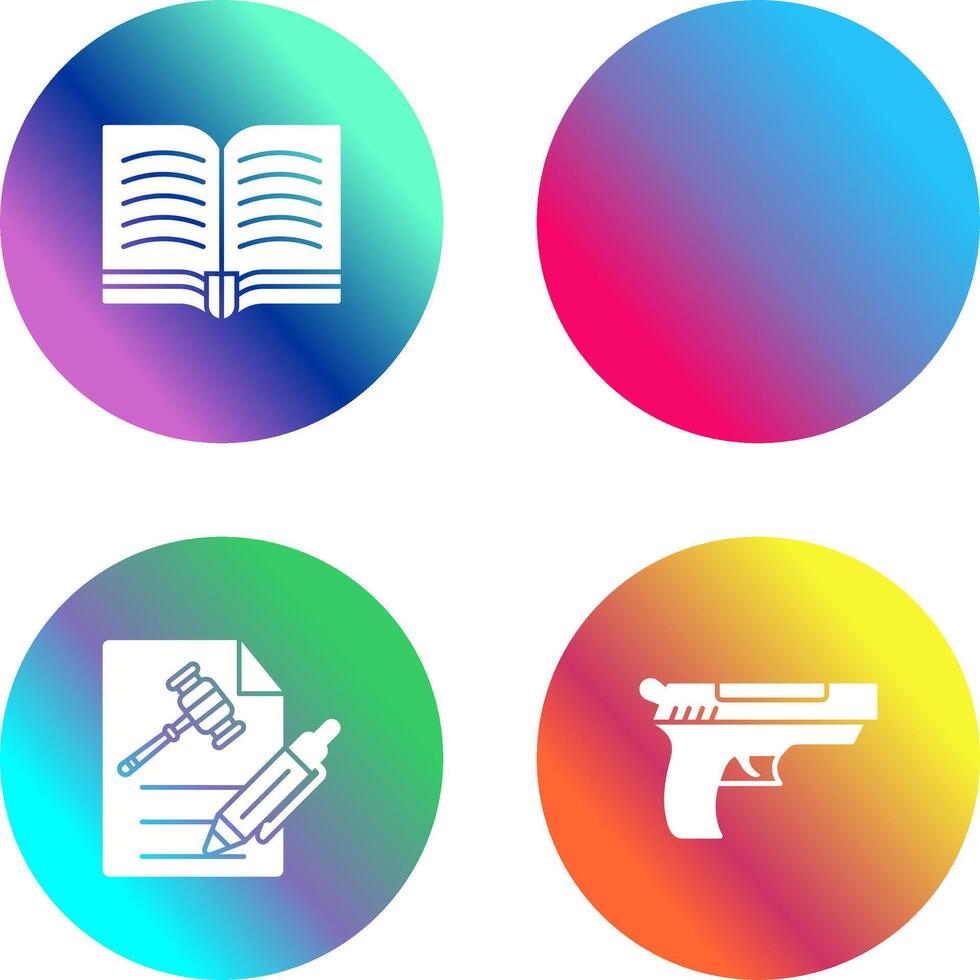 Book and Judge Icon vector