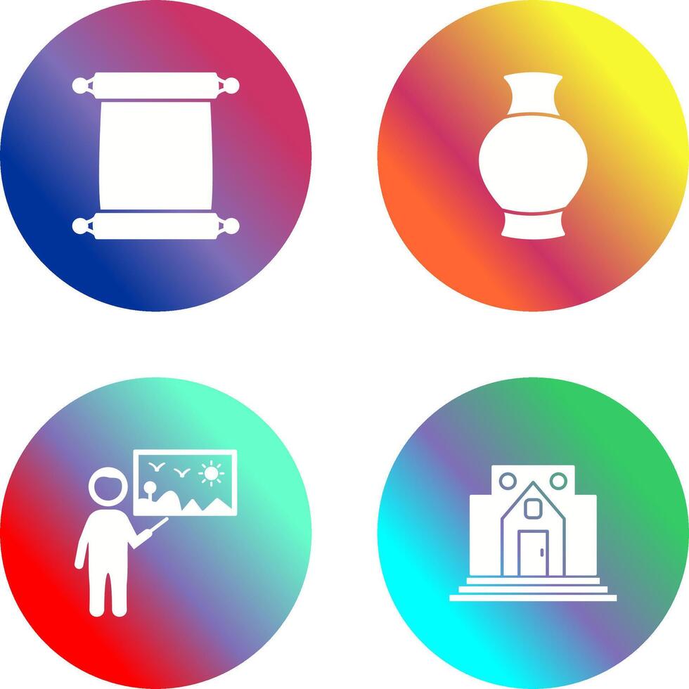 Scroll of Paper and Antique Icon vector
