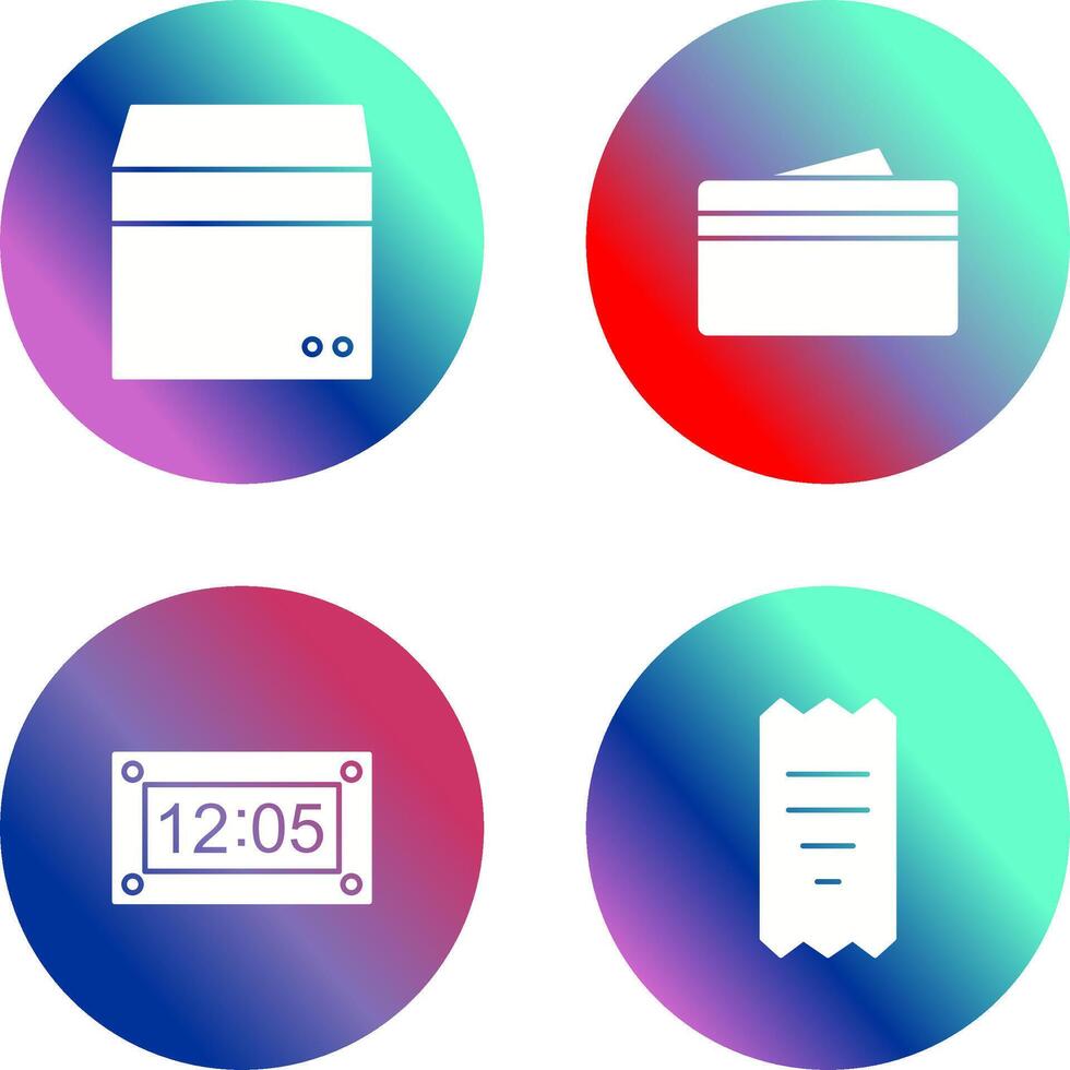 box and wallet Icon vector