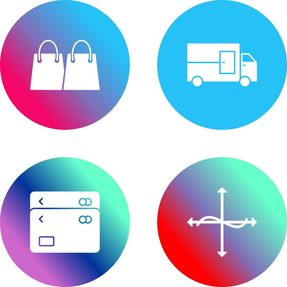 shipment and shopping bag Icon vector