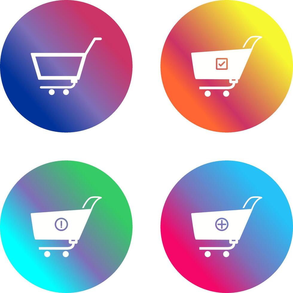 empty cart and confirm order Icon vector