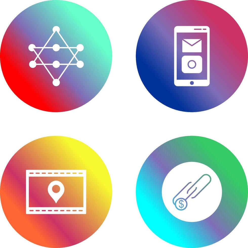 Networks and Mobile Applications Icon vector