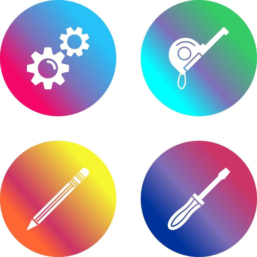 Gears and Roulette Icon vector