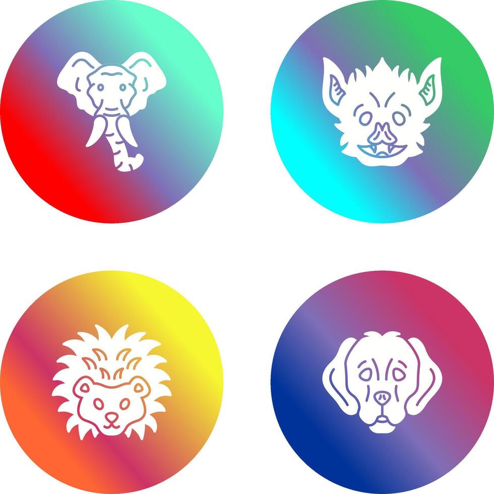 Eleplant and Bat Icon vector