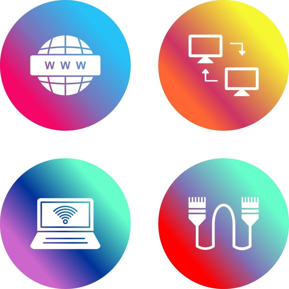 Sharing Systems and World Wide Icon vector