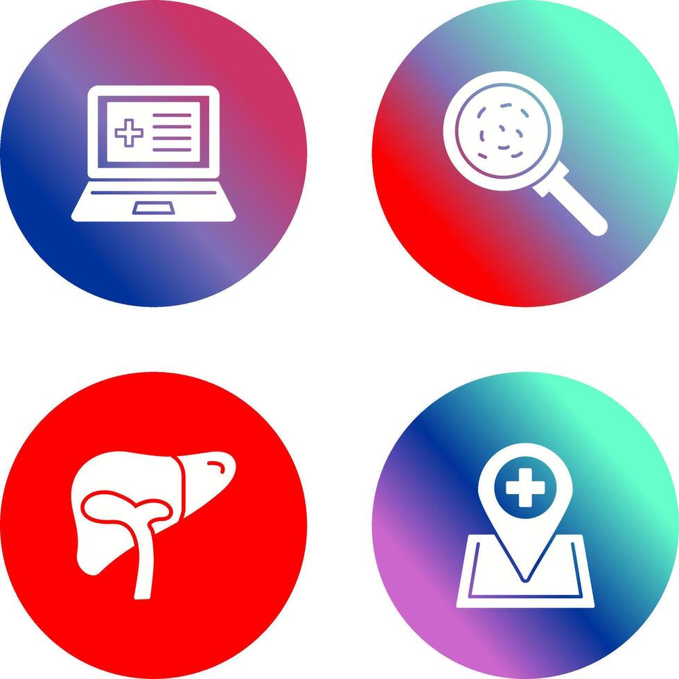 Laptop and Analytics Icon vector