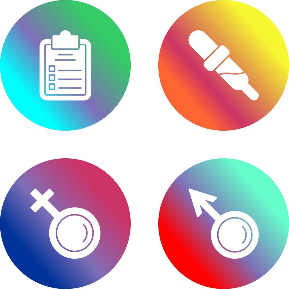 Diagnosis and Dropper Icon vector