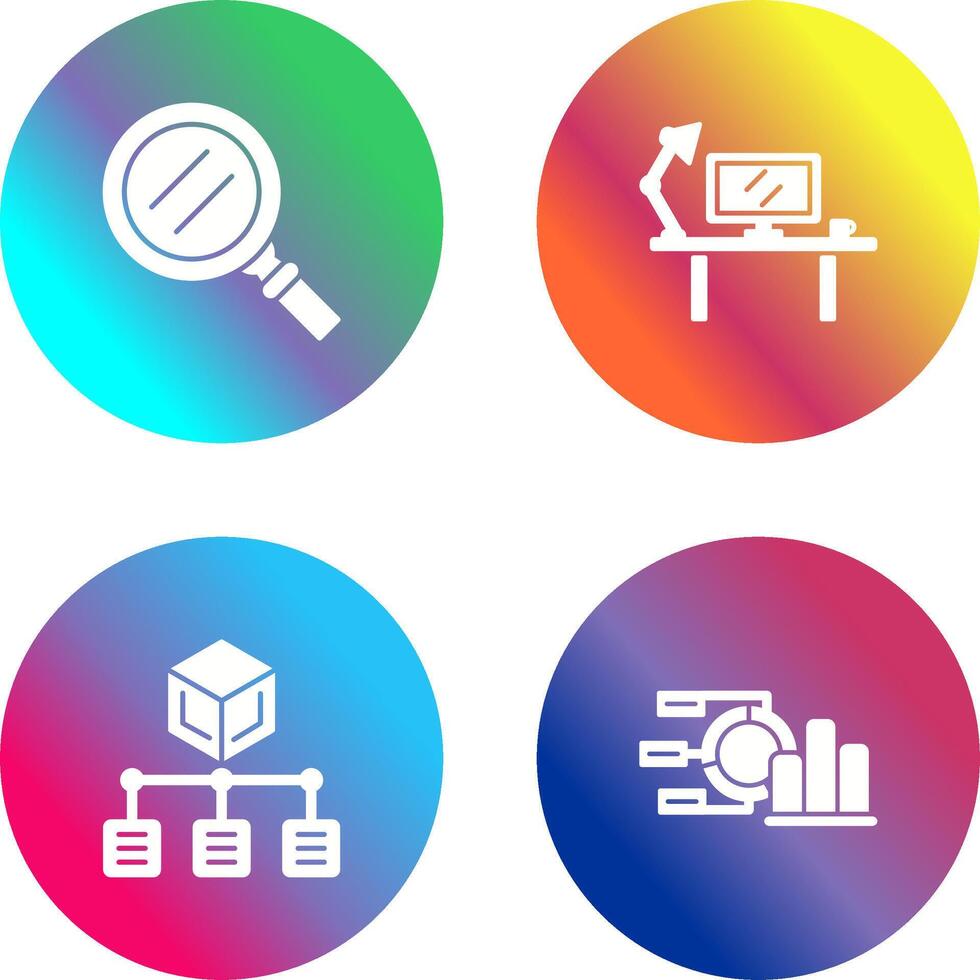 Search and Workspace Icon vector