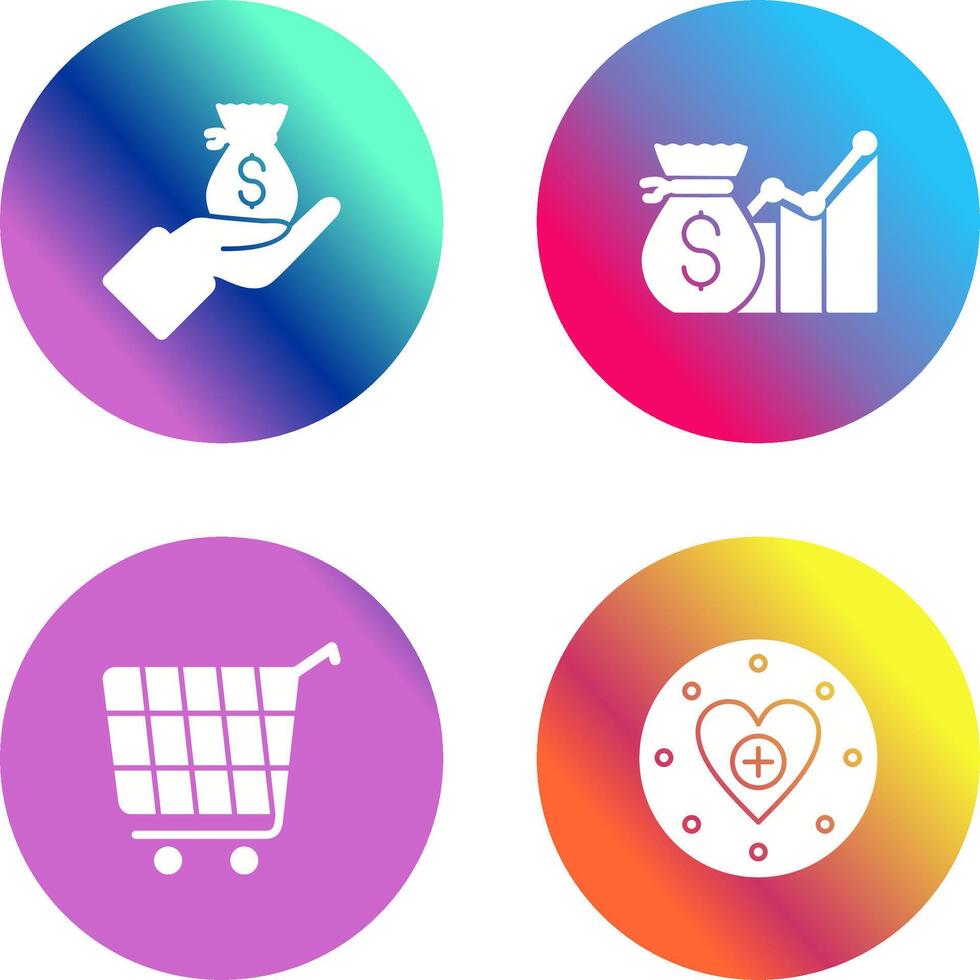 Wage and Email Icon vector