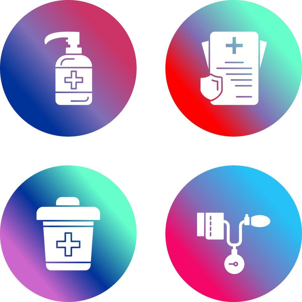 Sanitizer and Receipt Icon vector