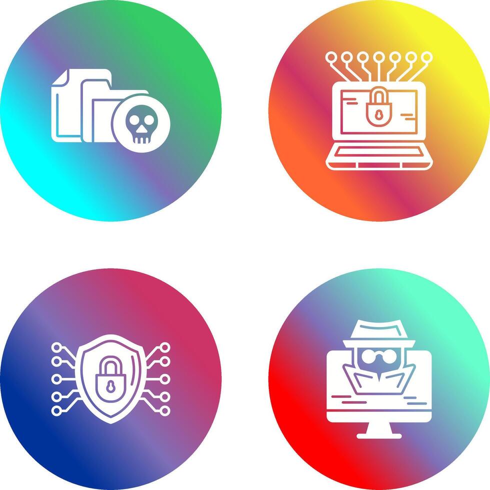 Infected File and Money Hacking Icon vector