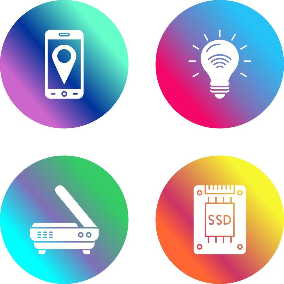 Gps and Smart Energy Icon vector